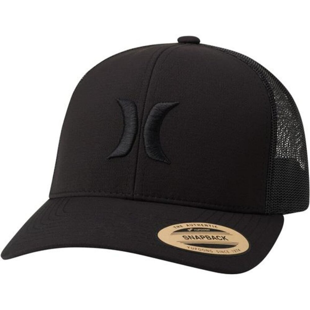 Mens Trucker Hat Black Mesh Snapback Baseball Cap Adjustable Summer Outdoor